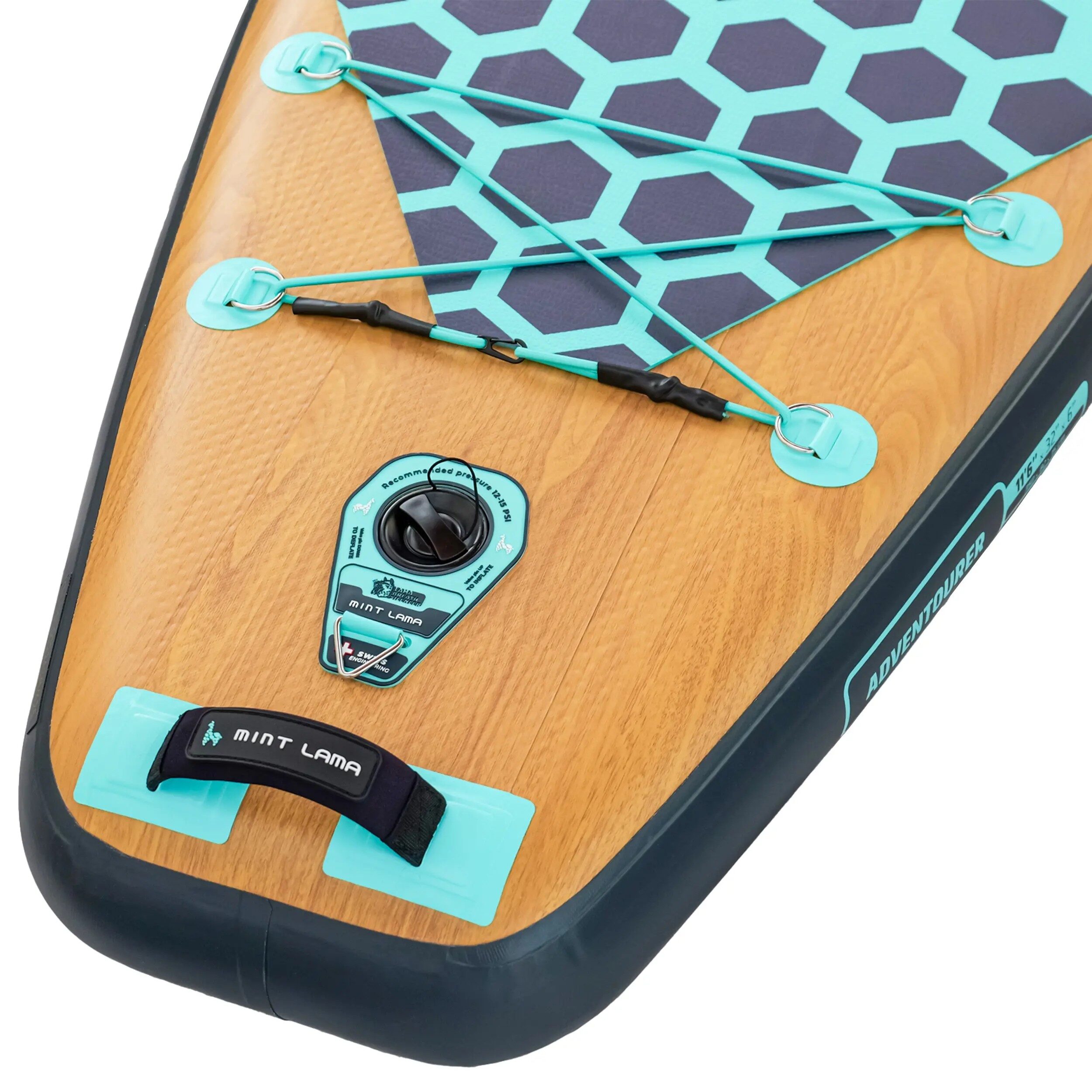 SUP ADVENTOURER 11'6", inkl. Sitzanlage - Mint Lama – Bild 14