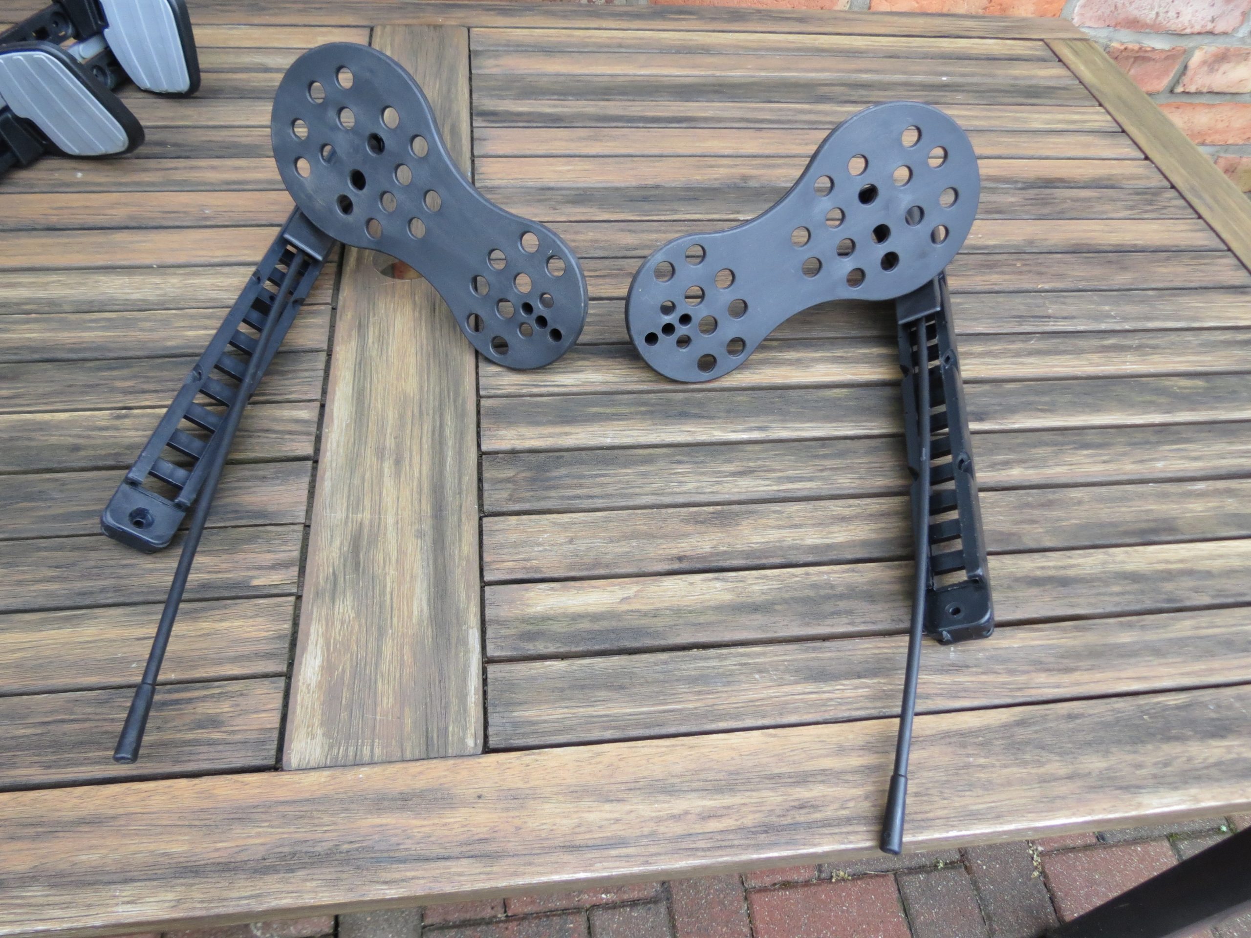 2 Kajak Pedale Aus Nylon - Verstellbare Fußrasten Für Kajaks & Kanus