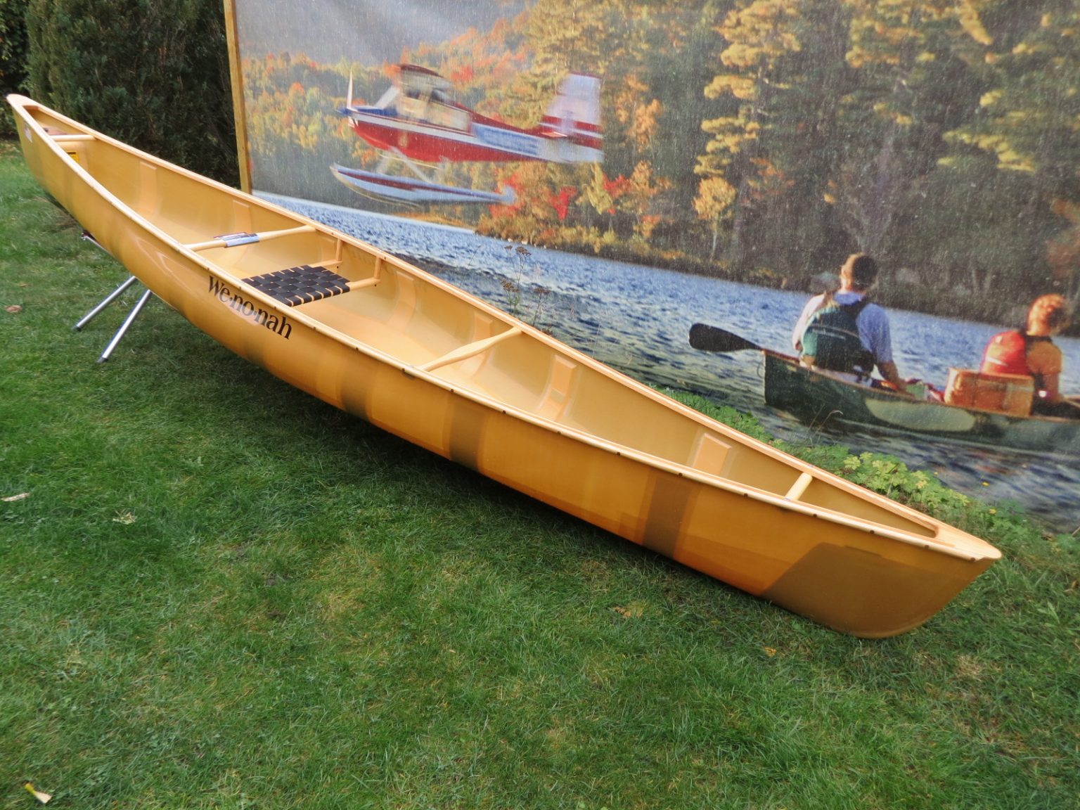 Argosy 14’6“ Kevlar Wood Ultraleicht Canoe Wenonah Paddel Store