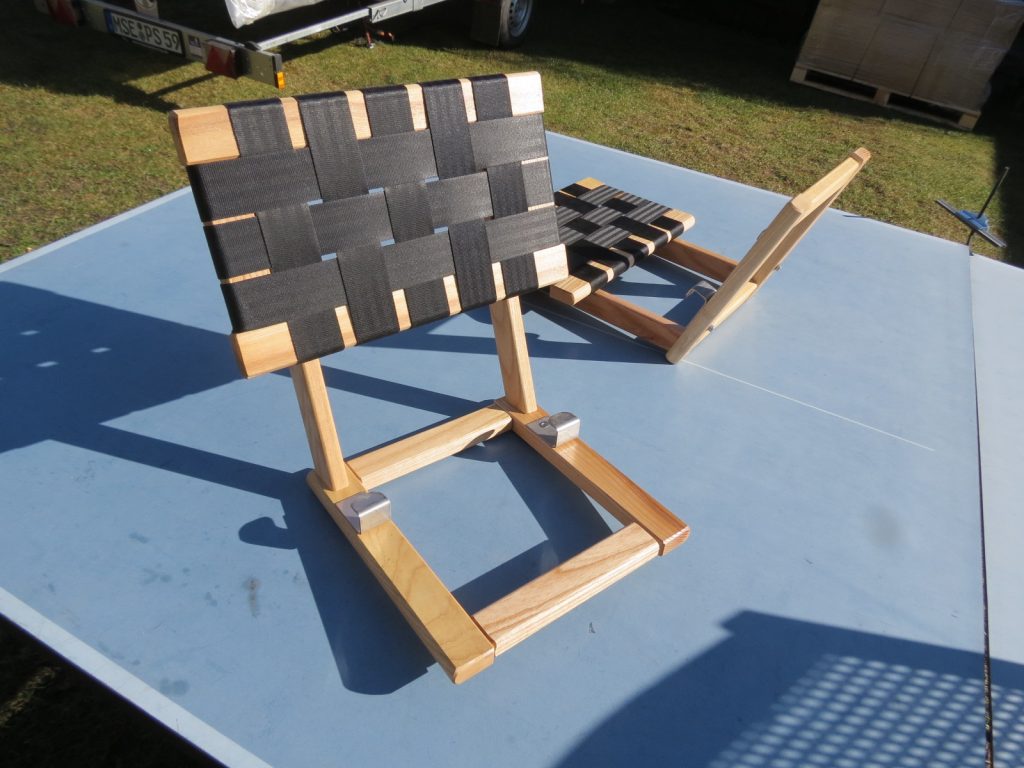 Kanu Sitz Aus Eschenholz 36x26cm - Gurtbandsitz Für Front/Center/Rear Montage