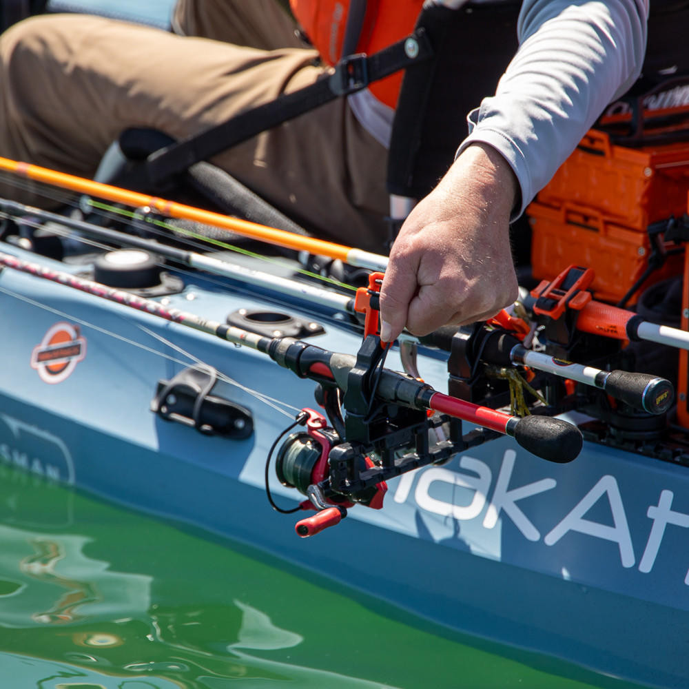 SideStage Rutenhalter mit 6 FlipGrips für Schienensystem - YakAttack/Hobie Kaykas – Bild 4