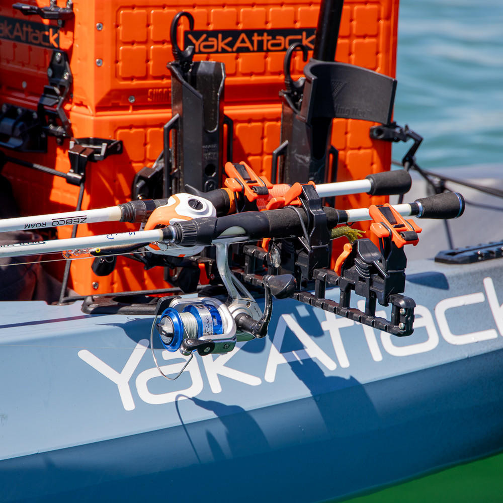 SideStage Rutenhalter mit 6 FlipGrips für Schienensystem - YakAttack/Hobie Kaykas – Bild 6