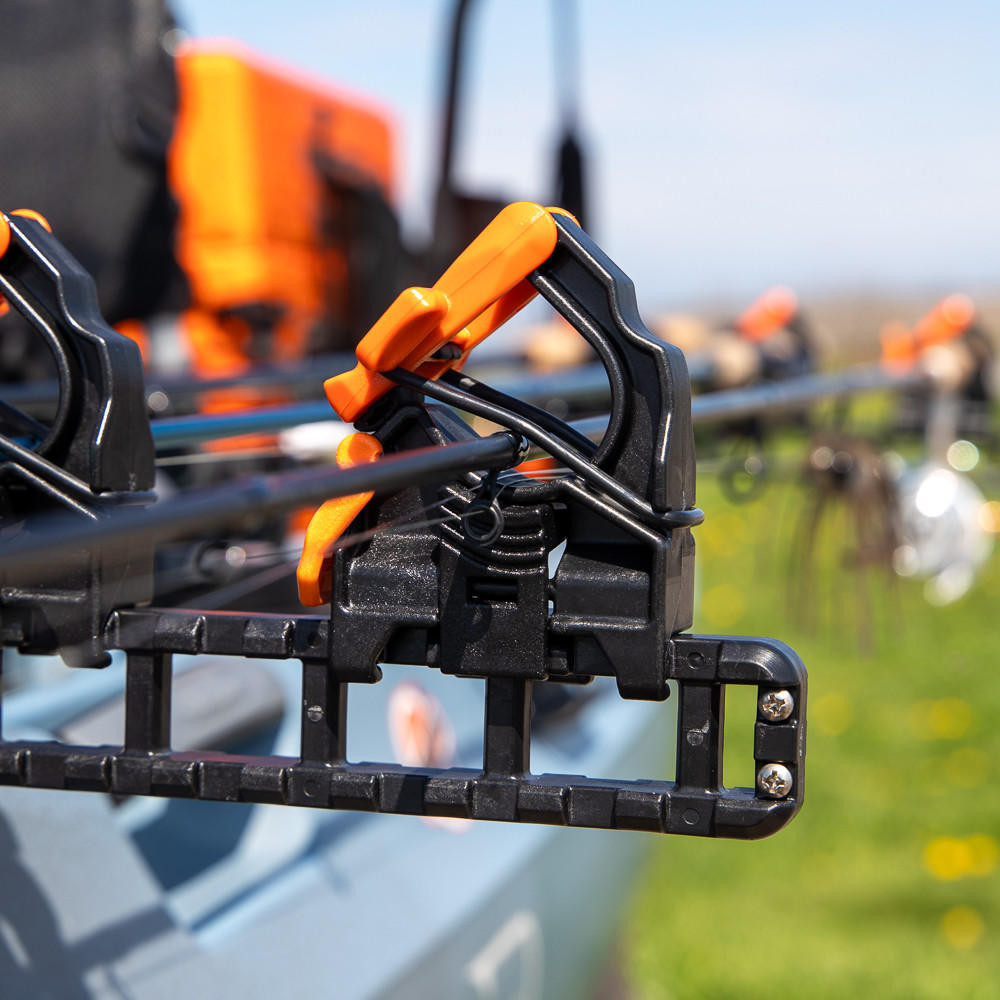 SideStage Rutenhalter mit 6 FlipGrips für Schienensystem - YakAttack/Hobie Kaykas – Bild 9