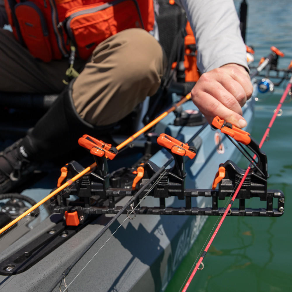 SideStage Rutenhalter mit 6 FlipGrips für Schienensystem - YakAttack/Hobie Kaykas – Bild 2