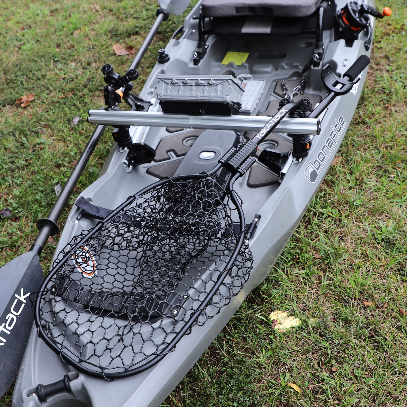 Kajak Ergoschaft Klapp-Kescher, Leverage Landing Net®, 30 x 50 cm Korb - YakAttack – Bild 5