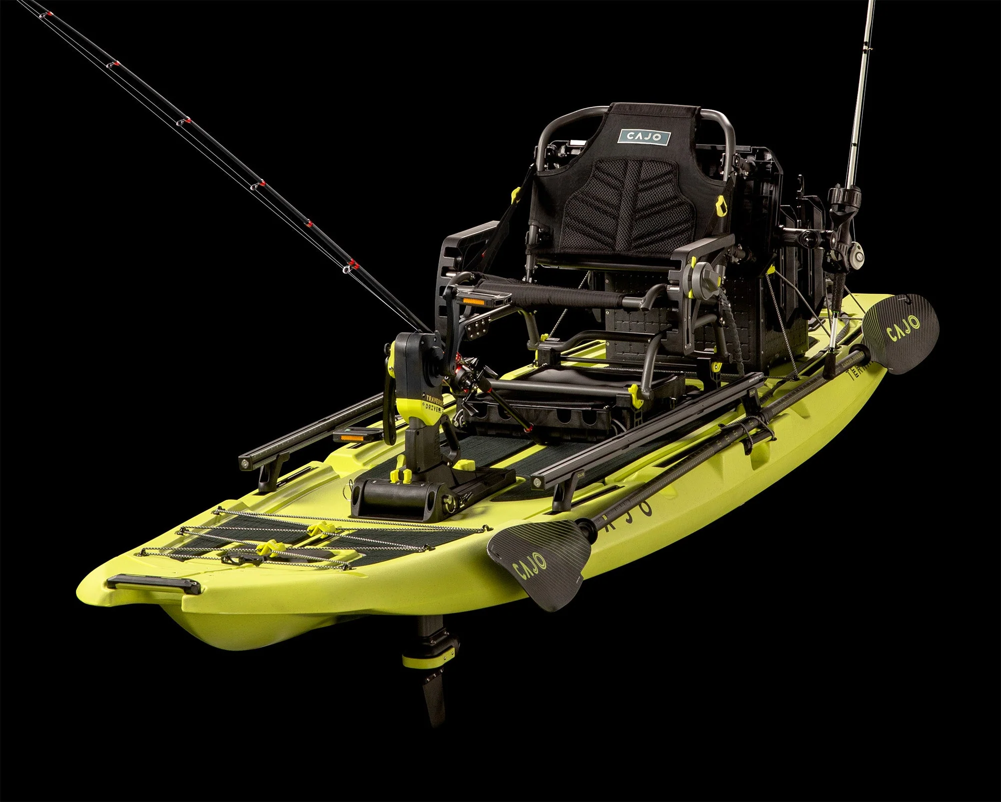 Terra 116 PDL Angelkajak Sit on Top, Pro Serie, TRAVERSE DRIVE - CAJO Kayaks