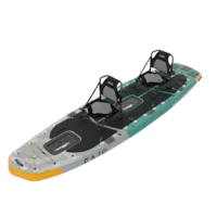 Highlander 140T AirTrek Tandem PDL Luftboot Angelkajak Sit on Top, TRAVERSE DRIVE - CAJO Kayaks